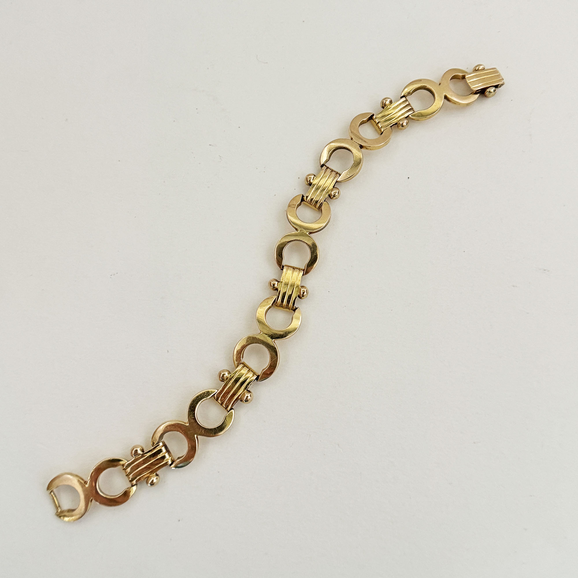 Vintage Heavy 14K Gold Bracelet from the Philippines