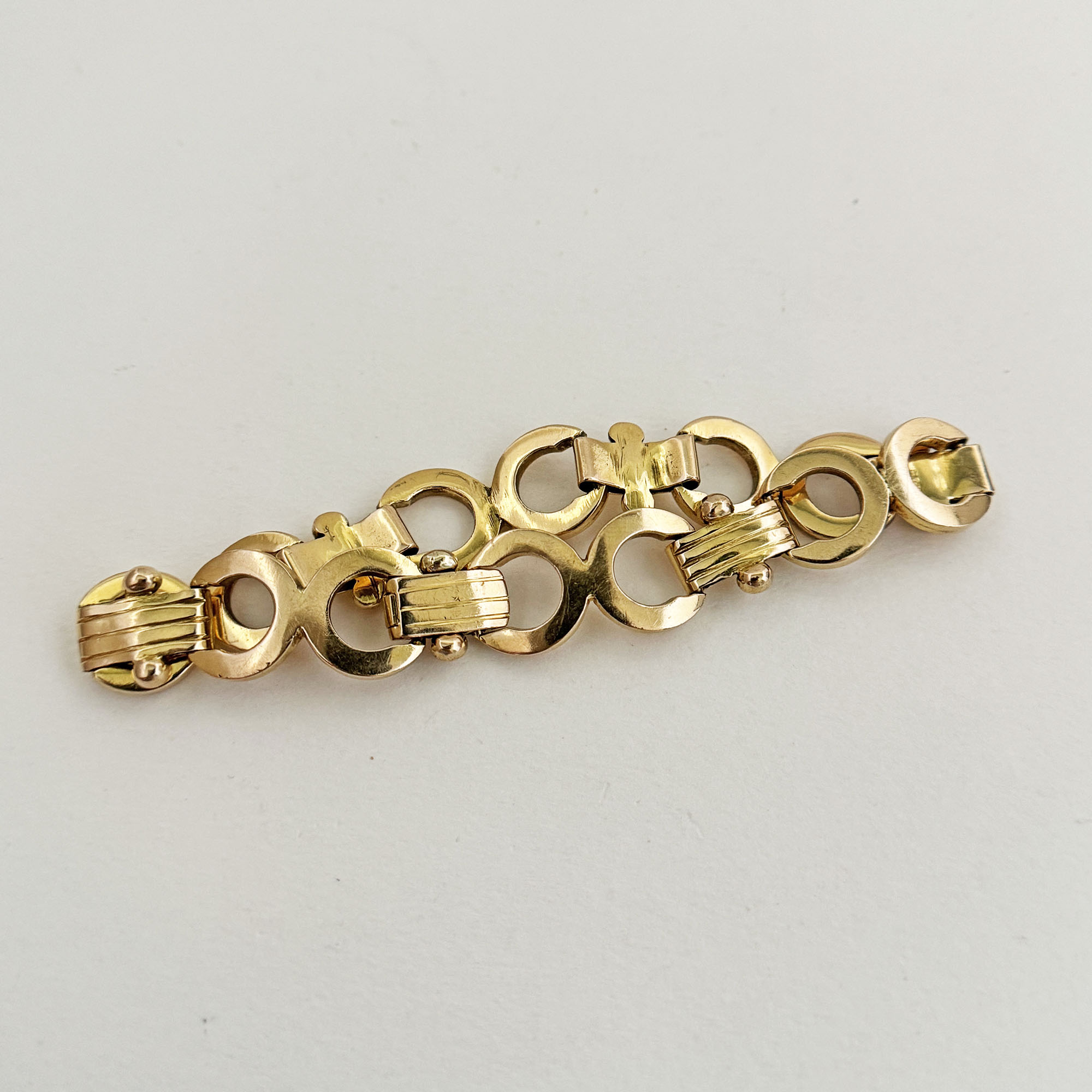 Vintage Heavy 14K Gold Bracelet from the Philippines