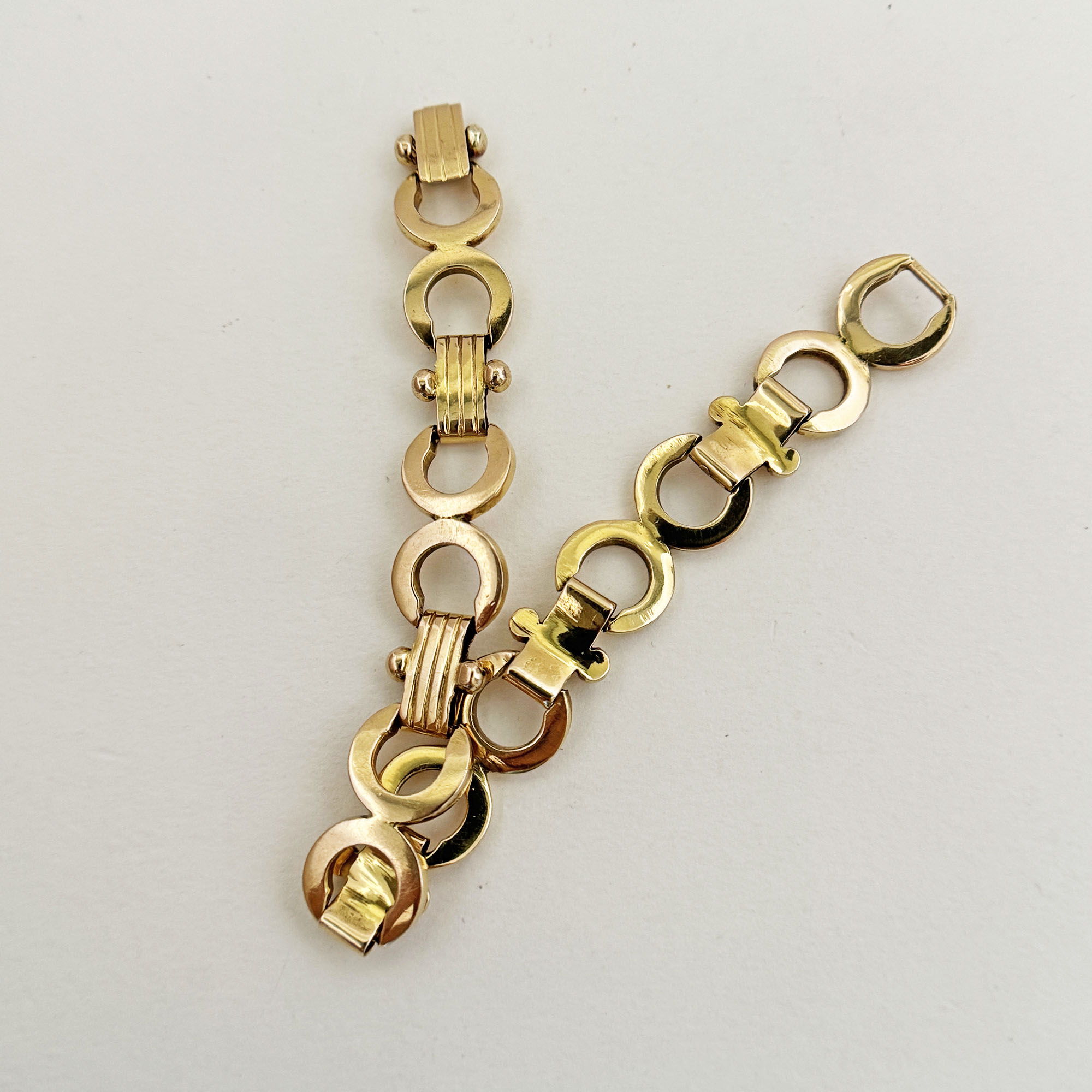 Vintage Heavy 14K Gold Bracelet from the Philippines